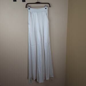 Elegant White Wide Leg Pants